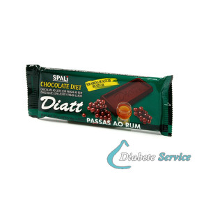 Chocolate Passas ao Rum 30g - Diatt