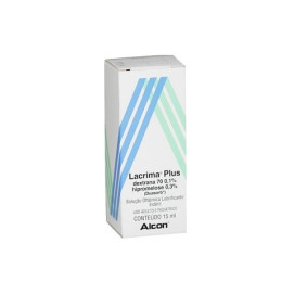 Lacrima Plus Solução Oftálmica Colírio Lubrificante Estéril 15mL