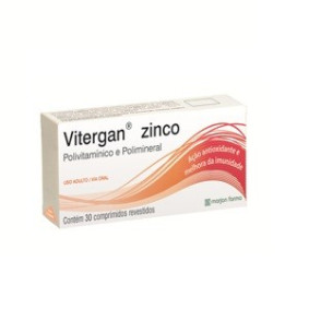 Vitergan Zinco Plus com 30 cpr