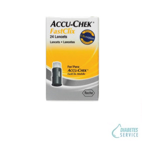 Lancetas Accu-chek FastClix com 24 unidades