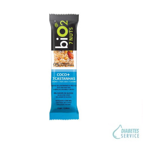 Barra de Castanhas e Frutas Coco 25g - biO2 7 Nuts
