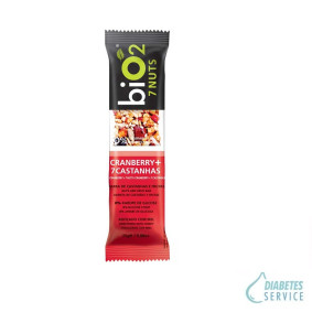 Barra de Castanhas e Frutas Cranberry 25g - biO2 7 Nuts