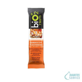 Barra de Castanhas e Frutas Damasco 25g - biO2 7 Nuts