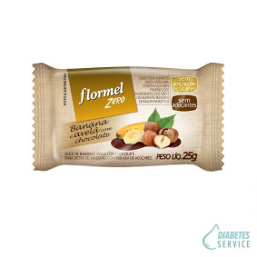 Doce Banana e Avelã com Chocolate 25g - Flormel