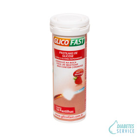 Glicofast Morango com 10 Pastilhas