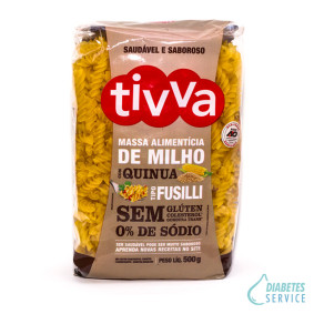 Macarrão tipo Fusilli s/ Glúten Sabor Quinua 500g - Tivva