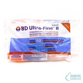 Seringa Insulina BD 0,5cc 8mm (pct. com 10) - cod. 328325