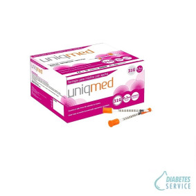 Caixa Seringa Insulina Uniqmed 0,3cc 6mm (100unid.) 
