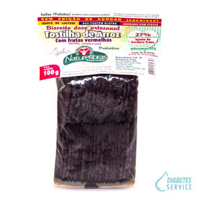 Tostilha de Arroz com Frutas Vermelhas Doce 100g - Naturefibras