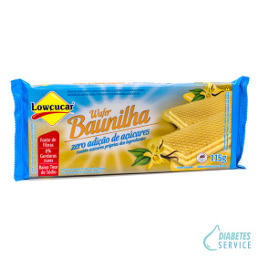 Waffer de Baunilha 115g - Lowçucar 