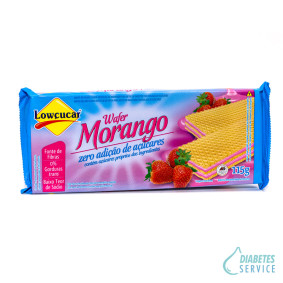Waffer de Morango 115g - Lowçucar