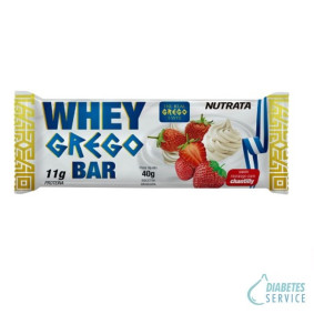 Barra Whey Grego Morango 40gr
